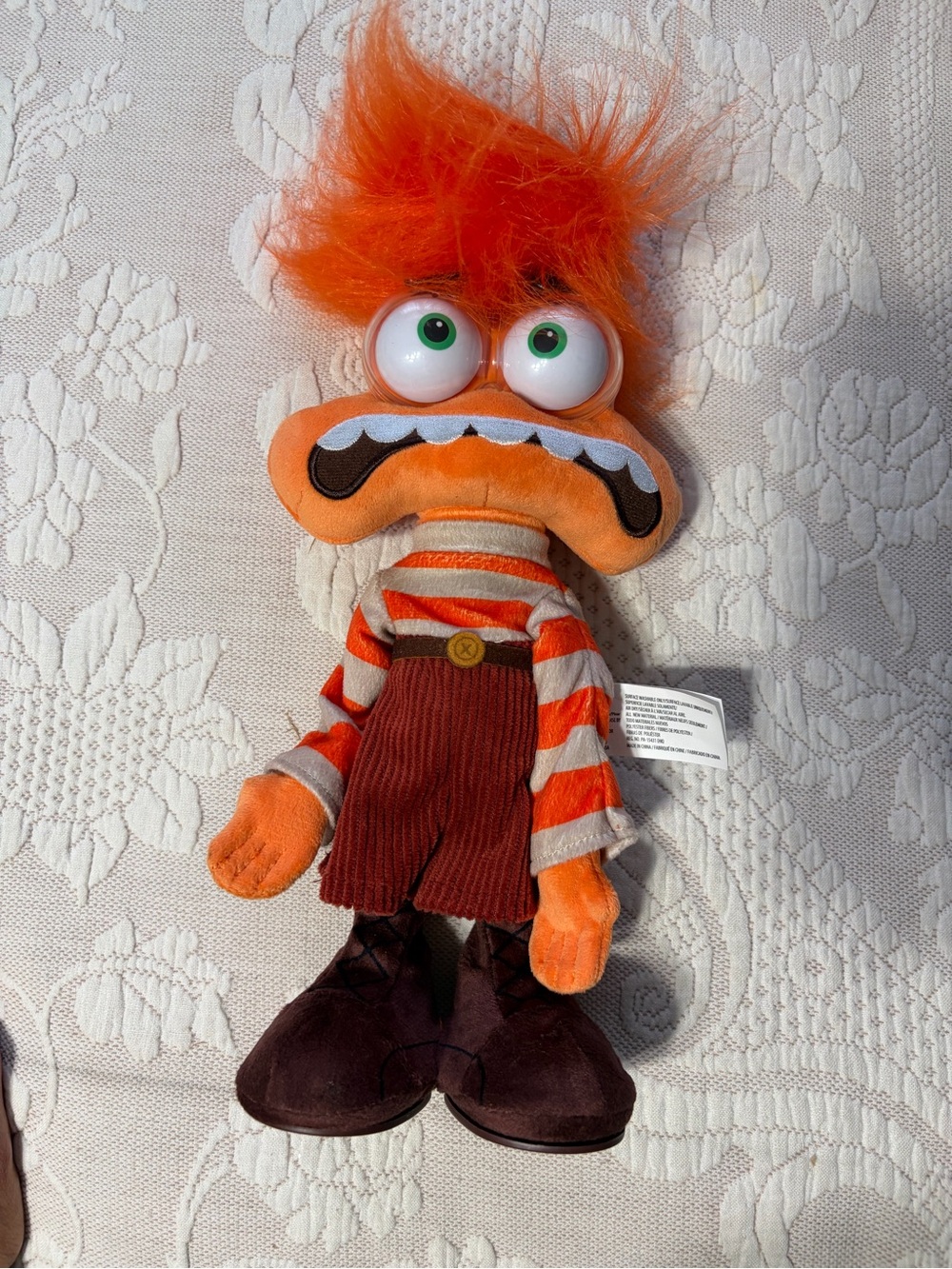 Inside Out 2 Anxiety talking Stripe Plush Character Toy disney